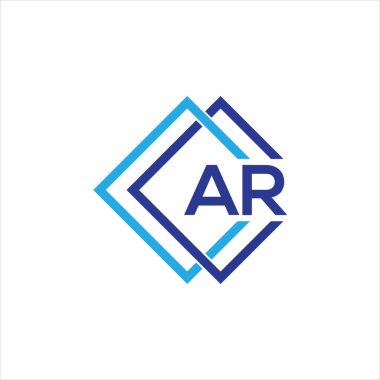 AR letter logo design on black background.AR creative initials letter logo concept.AR letter design. 