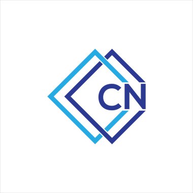 CN letter logo design on black background.CN creative initials letter logo concept.CN letter design. 