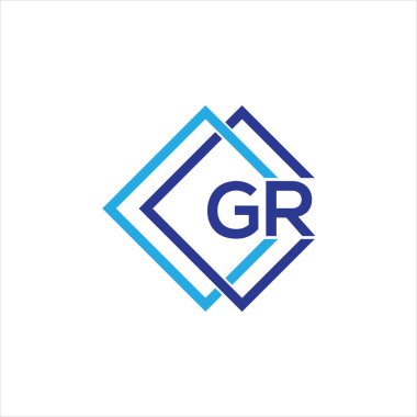 GR letter logo design on black background.GR creative initials letter logo concept.GR letter design. 