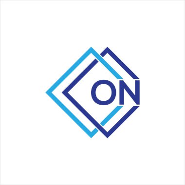 ON letter logo design on black background.ON creative initials letter logo concept.ON letter design. 