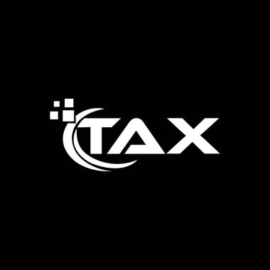 TAX letter logo design on black background.TAX creative initials letter logo concept.TAX letter design. 