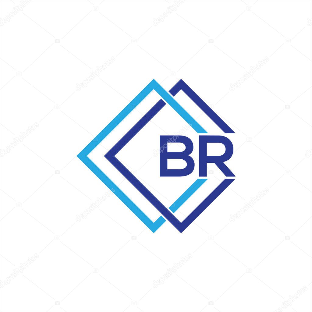 BR letter logo design on black background.BR creative initials letter logo concept.BR letter design.