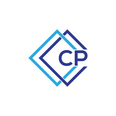 CP letter logo design on black background.CP creative initials letter logo concept.CP letter design. 