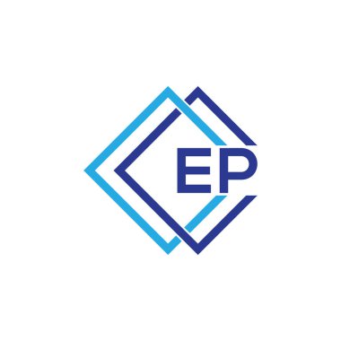 EP letter logo design on black background.EP creative initials letter logo concept.EP letter design. 