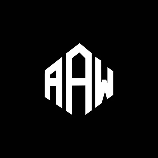 Aav Lettera Logo Design Sfondo Nero Iniziali Creative Aav Lettera — Vettoriale Stock