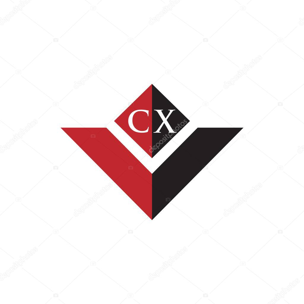 CX letter logo design on white background. CX creative initials letter logo concept. CX letter design. 