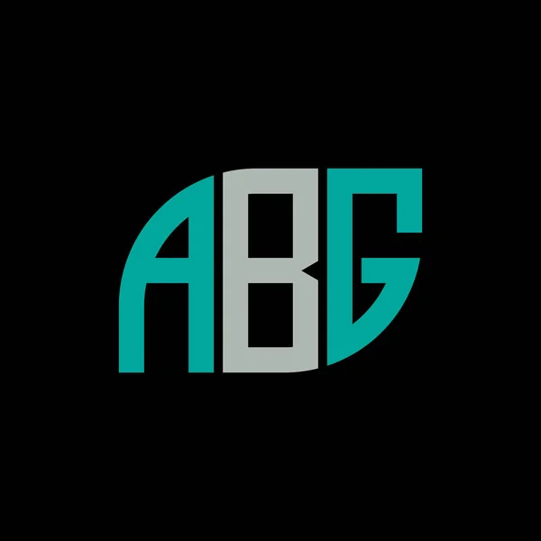 Abg 디자인 Black Background Abg Creative Initials Letter Logo Concept — 스톡 벡터