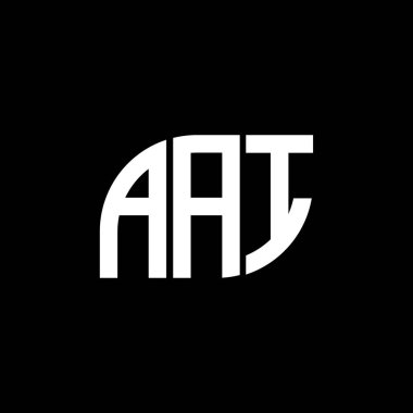 Siyah arkaplan üzerinde AAI harfi logosu tasarımı. Yapay zeka harfleri harf logosu kavramı.. 