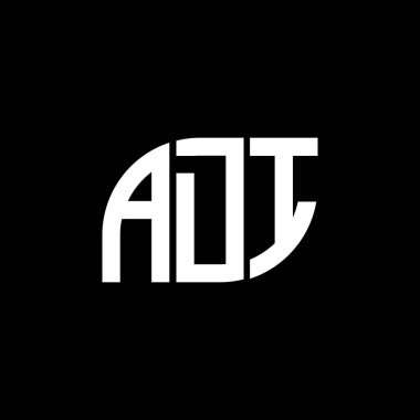 Siyah arkaplan üzerinde ADI harf logosu tasarımı. DI yaratıcı harflerin baş harfleri logo kavramı.. 