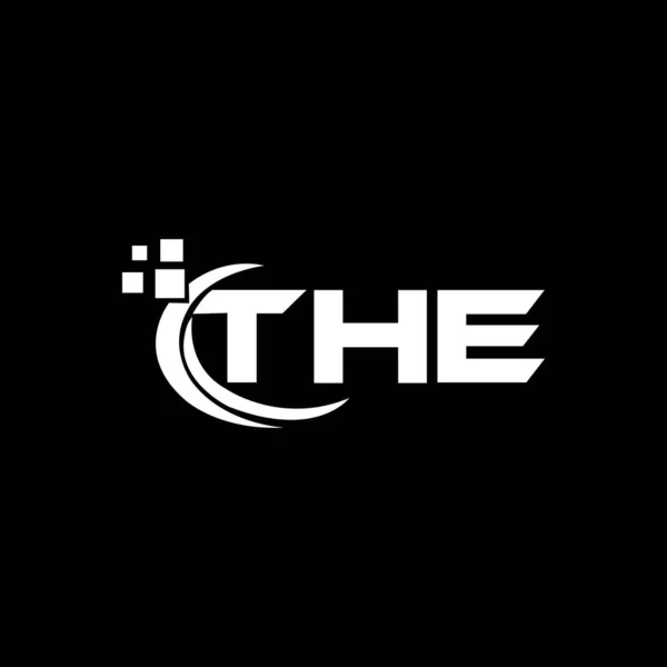 Дизайн Логотипу Літери Чорному Тлі Творчі Ініціали Концепції Логотипу Букви — стоковий вектор