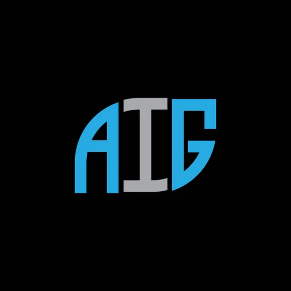 Aif Letter Logo Design Black Background Aif Creative Initials Letter — 스톡 벡터