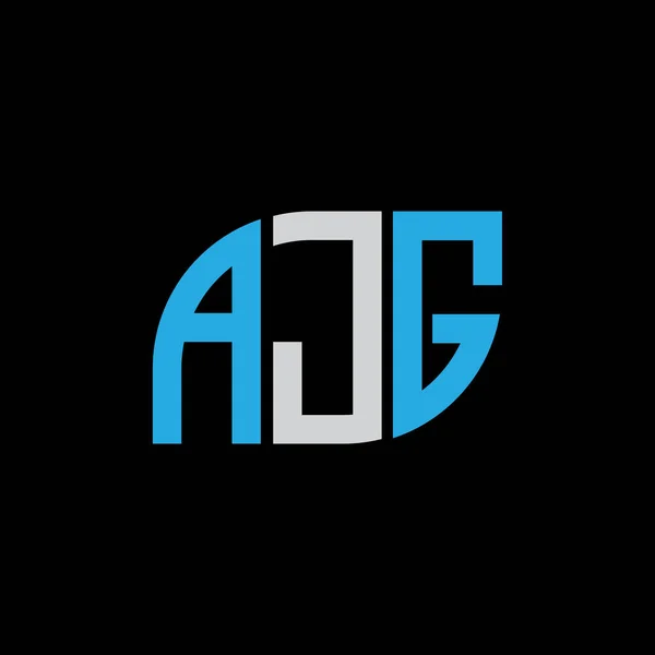 Ajg Letter Logo Design Black Background Ajg Creative Initials Letter — Archivo Imágenes Vectoriales