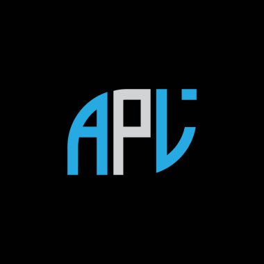 APL letter logo design on black background.APL creative initials letter logo concept.APL letter design. 
