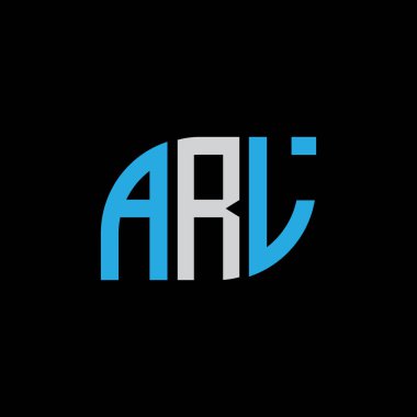 ARL letter logo design on black background.ARL creative initials letter logo concept.ARL letter design. 