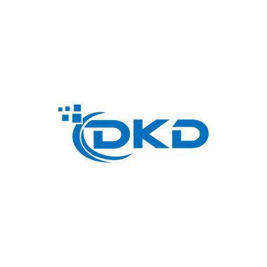 Beyaz arkaplanda DKD harf logosu tasarımı. DKD yaratıcı harflerin baş harfleri logo kavramı. DKD harf tasarımı. 