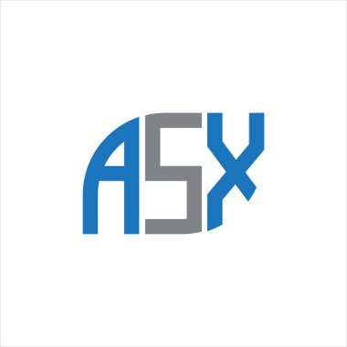 ASX letter logo design on white background.ASX creative initials letter logo concept.ASX letter design. 