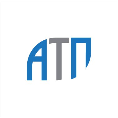 ATN letter logo design on white background.ATN creative initials letter logo concept.ATN letter design. 