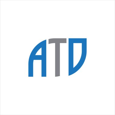 ATO letter logo design on white background.ATO creative initials letter logo concept.ATO letter design. 