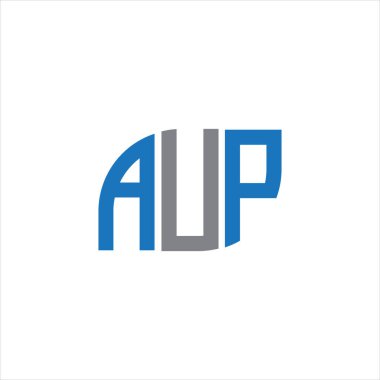 AUP letter logo design on white background.AUP creative initials letter logo concept.AUP letter design. 