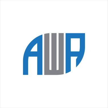 AWA letter logo design on white background.AWA creative initials letter logo concept.AWA letter design. 