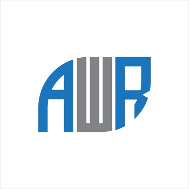 AWR letter logo design on white background.AWR creative initials letter logo concept.AWR letter design. 