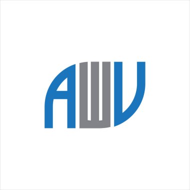AWU letter logo design on white background.AWU creative initials letter logo concept.AWU letter design. 