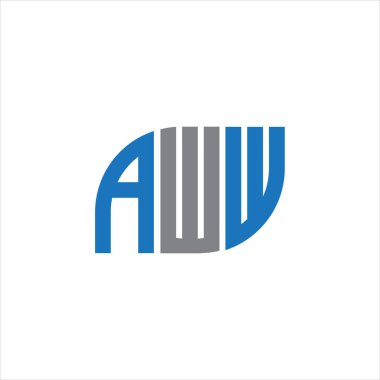 AWW letter logo design on white background.AWW creative initials letter logo concept.AWW letter design. 