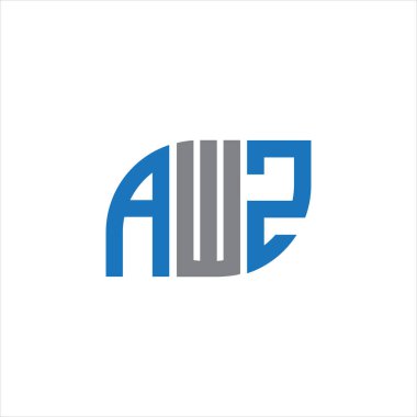 AWZ letter logo design on white background.AWZ creative initials letter logo concept.AWZ letter design. 