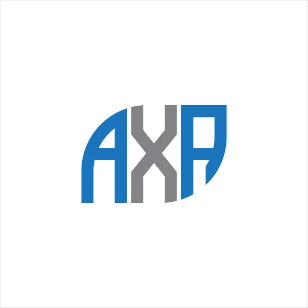 Axa Letter Logo Design White Background Axa Creative Initials Letter — Vettoriale Stock