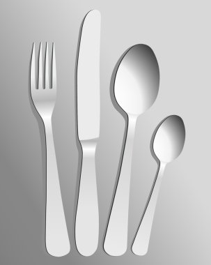 Çelik çatal bıçak takımı