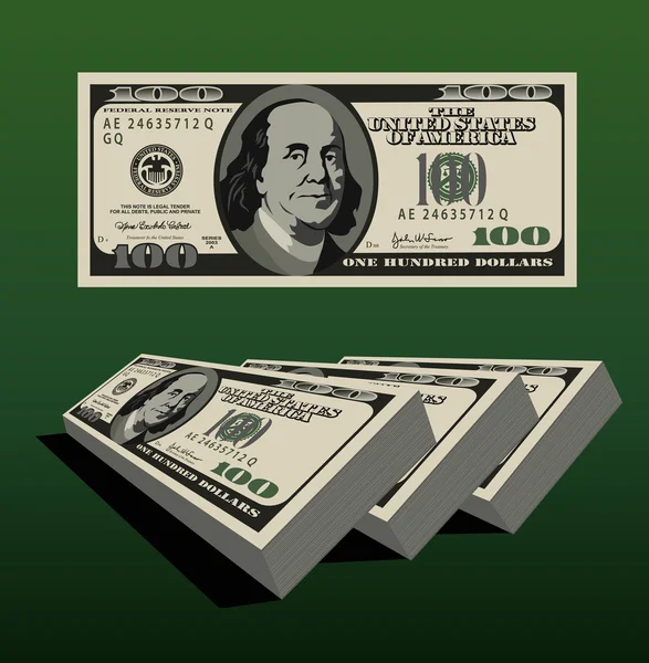 Stack d'argent — Image vectorielle