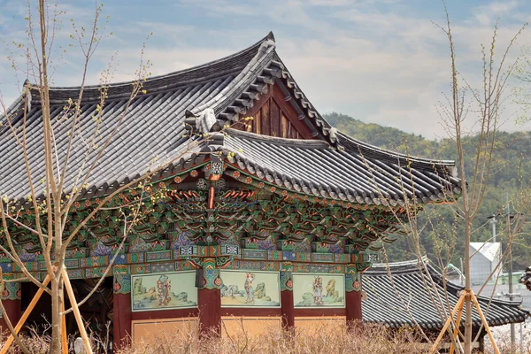 Religiöses Gebäude Buddhistischen Tempel Songgwangsa Südkorea Kurz Vor Buddhas Geburtstag — Stockfoto