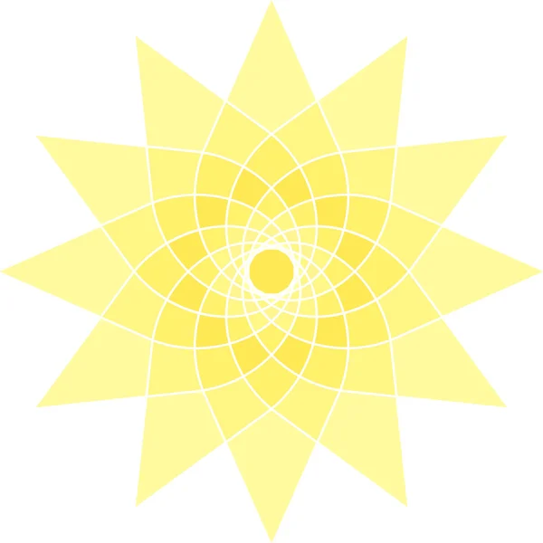 Kwiat słońce — Wektor stockowy