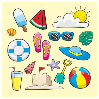 Yazın karalama çizimi