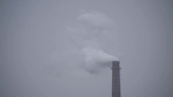 지구 대기 오염높은 이산화 탄소 배출 량 영상 hd. — 비디오