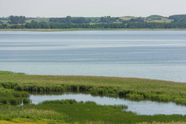 Gölün kıyısındaki inanılmaz Meteliai gözlem kulesi..