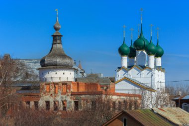 Rus mimarisi Kremlin Rostov Yaroslavl bölgesi Rusya