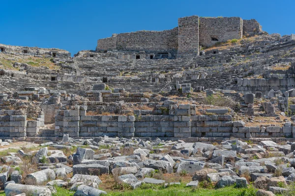 Rovine teatrali dell'antica Mileto Turchia — Foto Stock