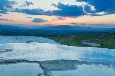 Traverten Teras Pamukkale Denizli il Türkiye