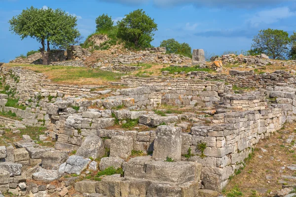 Reruntuhan Troya kuno — Stok Foto