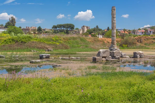 Руины Храма Артемиды Эфеса Сельчука — стоковое фото