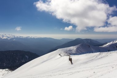 Rosa pik üzerinden sahne Üstten Görünüm