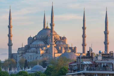 Istanbul, Türkiye - 27 Nisan 2015: Sultanahmet Camii Sultan Ahmet Camii Sultanahmet