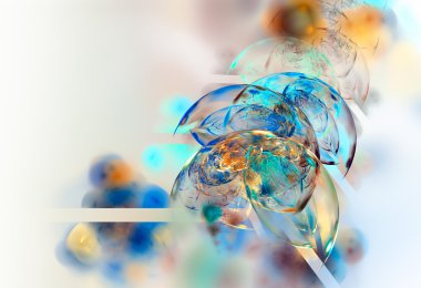 Yaratıcı tasarım için soyut fraktal çizim