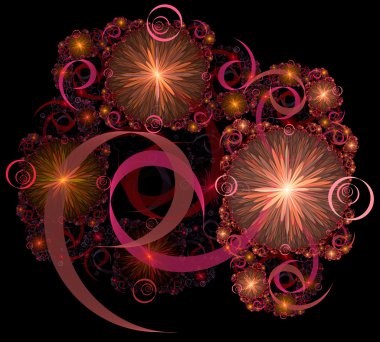 Yaratıcı tasarım için soyut fraktal çizim