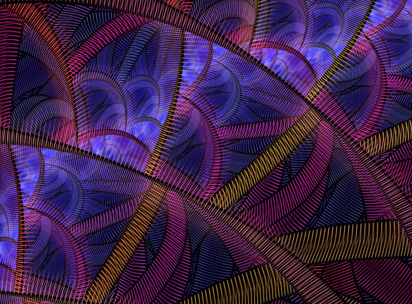 Abstract fractal illustration for creative design