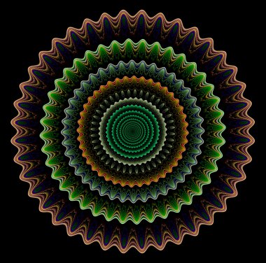 Yaratıcı tasarım için soyut fraktal çizim