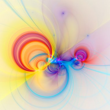 Yaratıcı tasarım için soyut fraktal çizim