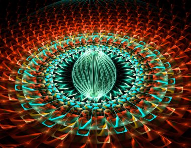 Yaratıcı tasarım için soyut fraktal çizim