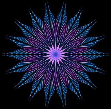 Yaratıcı tasarım için soyut fraktal çizim